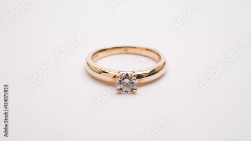 Diamond Engagement Ring Macro Lens Shot