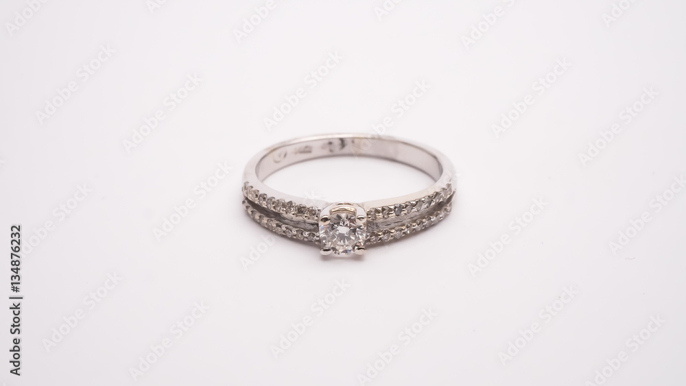 Diamond Engagement Ring Macro Lens Shot Diamond Engagement Ring Macro Lens Shot