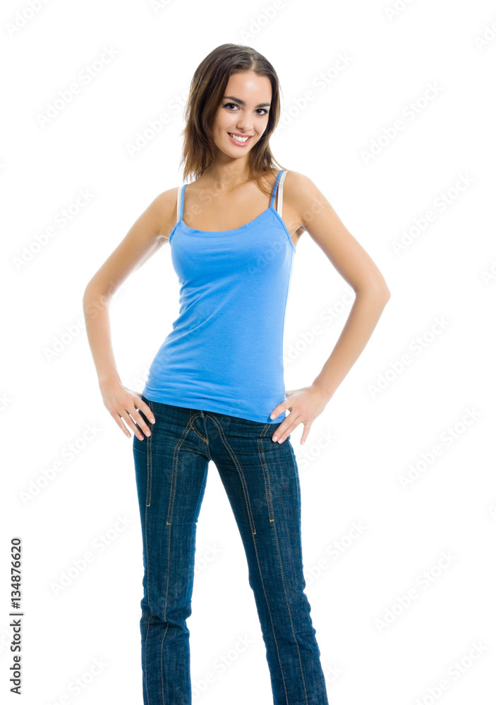 Fototapeta premium portrait of young woman, isolated