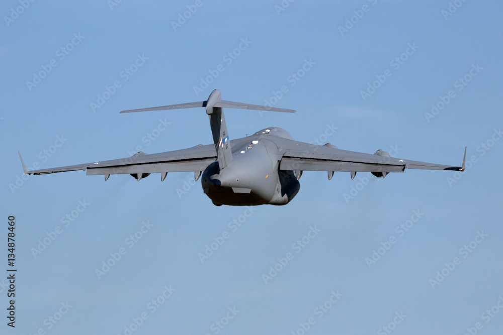 Military transport plane take off Military transport plane take off