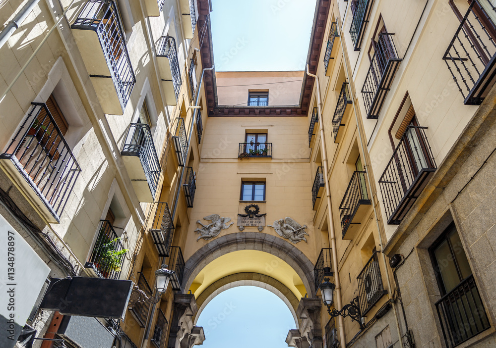 View of typical buildings from one of the entrances to the Plaza View of typical buildings from one of the entrances to the Plaza