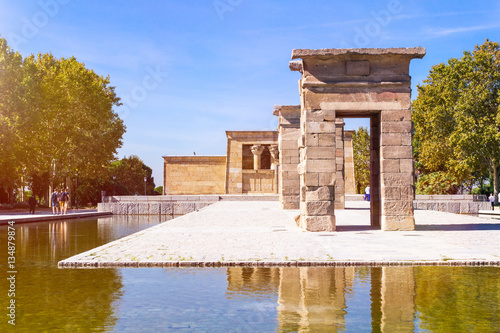 Ein Wahrzeichen von Madrid: der Tempel von Debod.