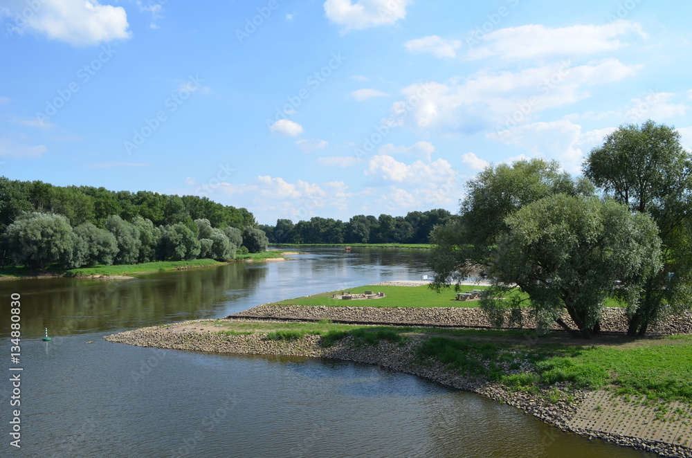 Odra w Nowej Soli/The Oder river in Nowa Sól, Lubusz Land, Poland