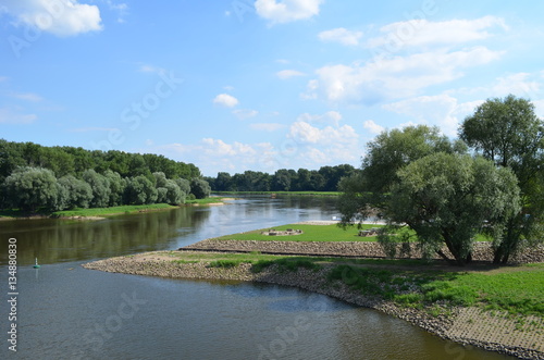 Odra w Nowej Soli The Oder river in Nowa S  l  Lubusz Land  Poland