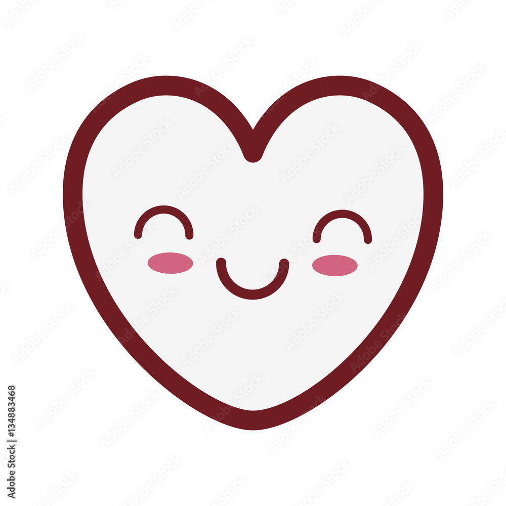 kawaii heart love romance valentine day vector illustration eps 10 kawaii heart love romance valentine day vector illustration eps 10