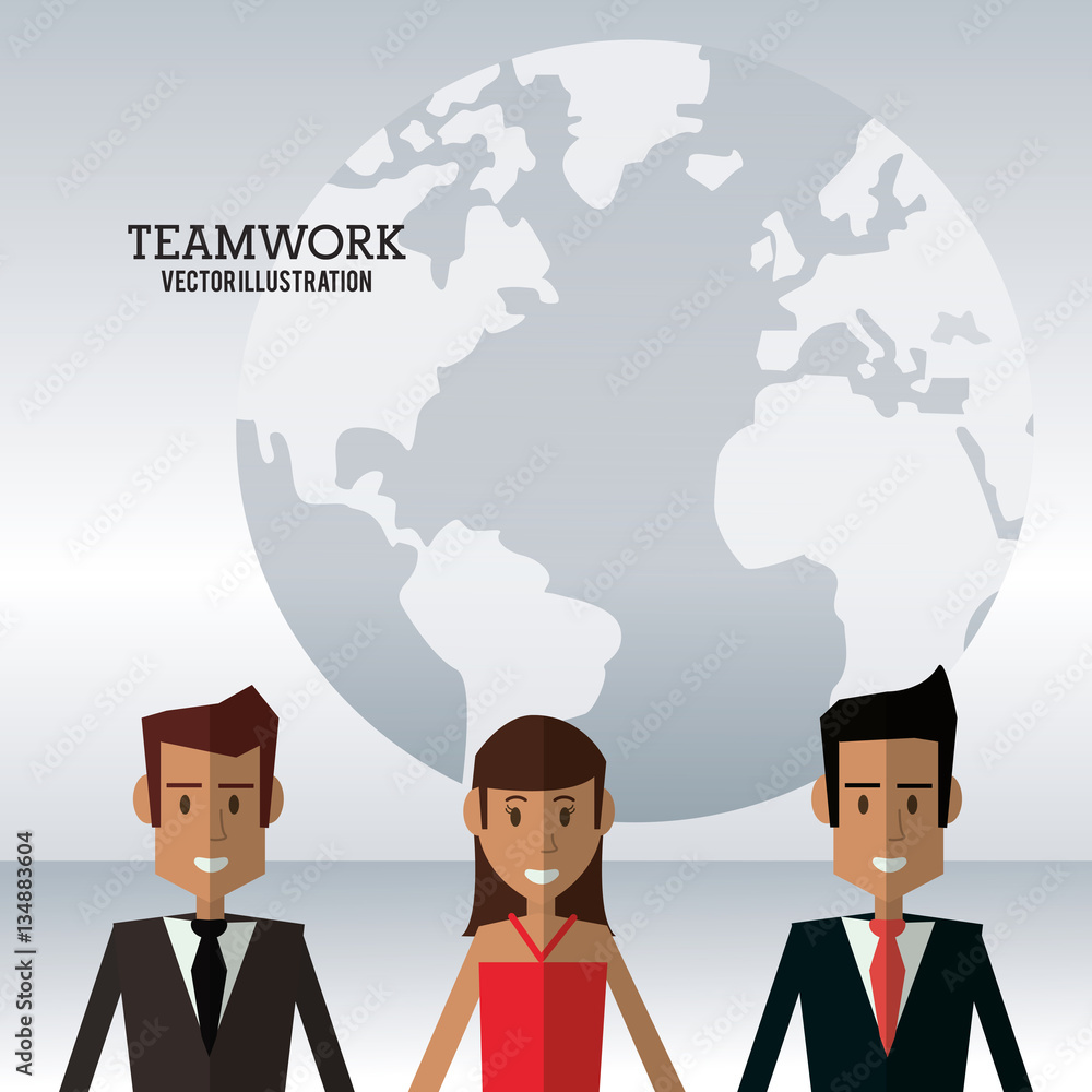 character people teamwork globe work vector illustration eps 10 character people teamwork globe work vector illustration eps 10