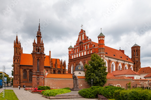 Church of St. Anne and church of the Bernardine in Vilnius, Lithuania