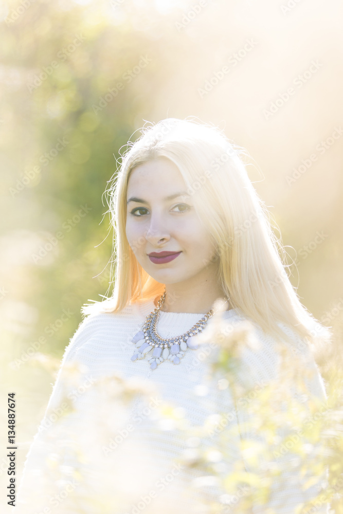 High School Senior teenager in field High School Senior teenager in field
