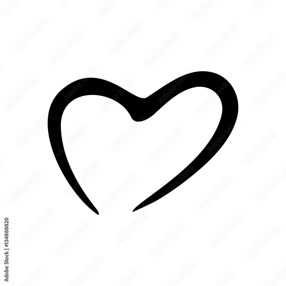 Black silhouette hearts set, Valentine day love adult vintage wedding invitation logo design Black silhouette hearts set, Valentine day love adult vintage wedding invitation logo design
