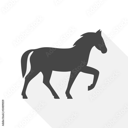 Fototapeta Naklejka Na Ścianę i Meble -  Horse icon - vector Illustration