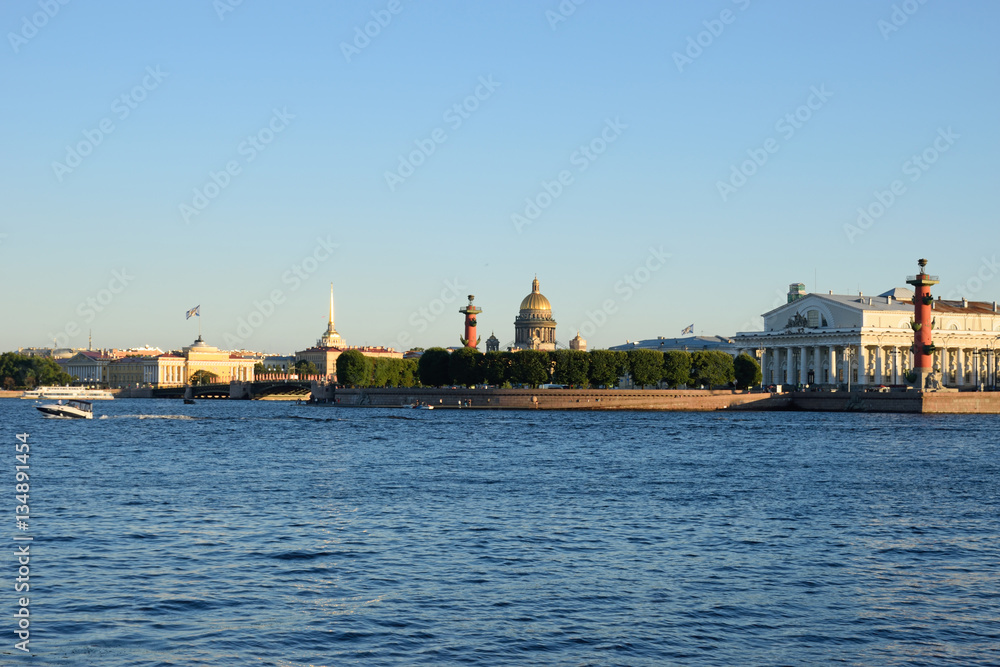 View of the Admiralty, St. Isaac's Cathedral, the arrow with Ros