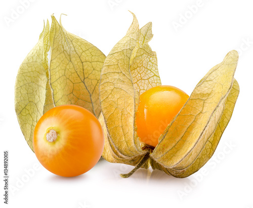 cape gooseberries isolated on the white background
