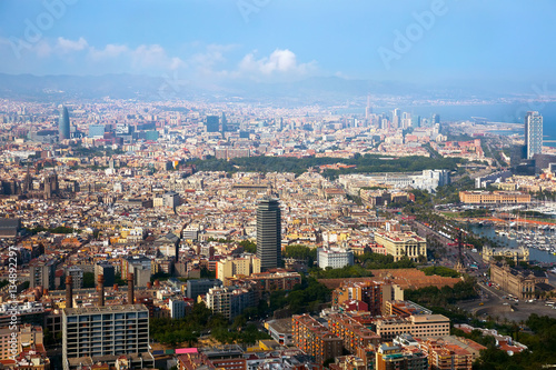 Historical neighbourhoods of Barcelona, view above