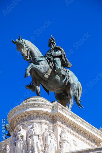 Statue proche du monument Victor Emmanuel II, Rome,Latium, Italie