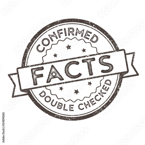 Distressed Vector Stamp Seal - Confirmed Real Facts