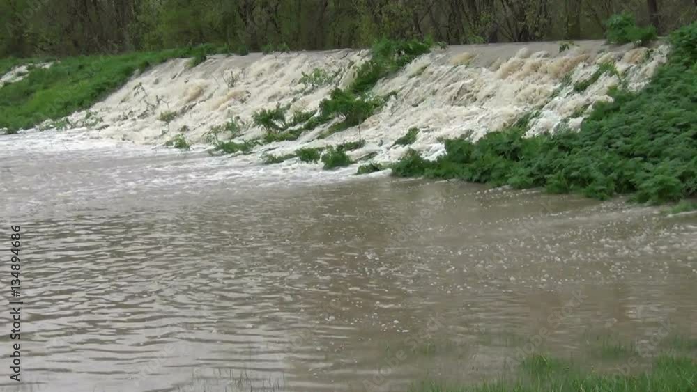 Levee Overtopped in Flood