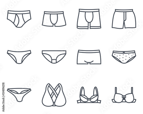 Underwear Line Icon