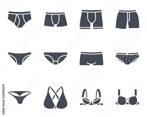 Underwear Silhouette Icon photo