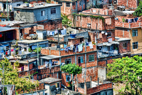 Fotografía Laundry day in Rocinha, a favela in Rio de Janeiro, Brazil