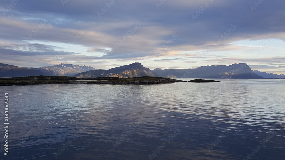 Landscape view from Bodo to lofoten