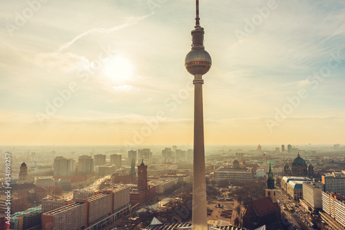 Overview of Berlin and the Fernsehturm