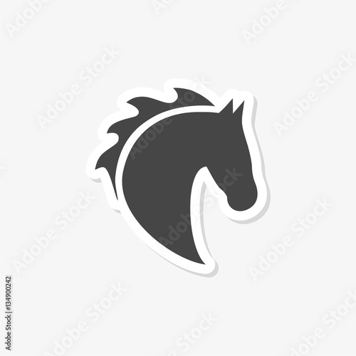 Vector illustration of horse head icon