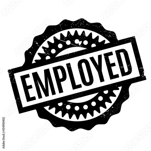 Employed rubber stamp