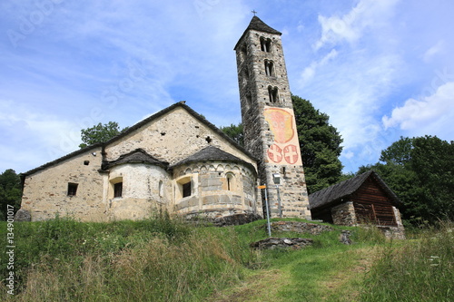 Historic Church San Carlo in Tessin, Switzerland