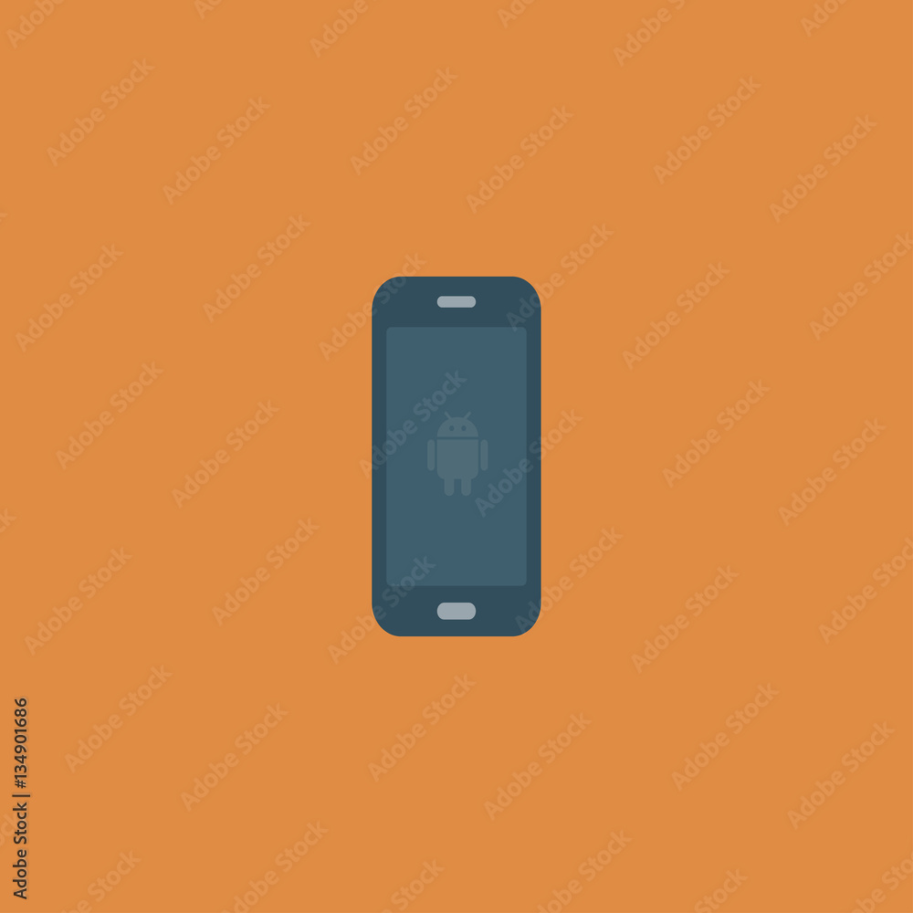 smartphone icon, flat design smartphone icon, flat design