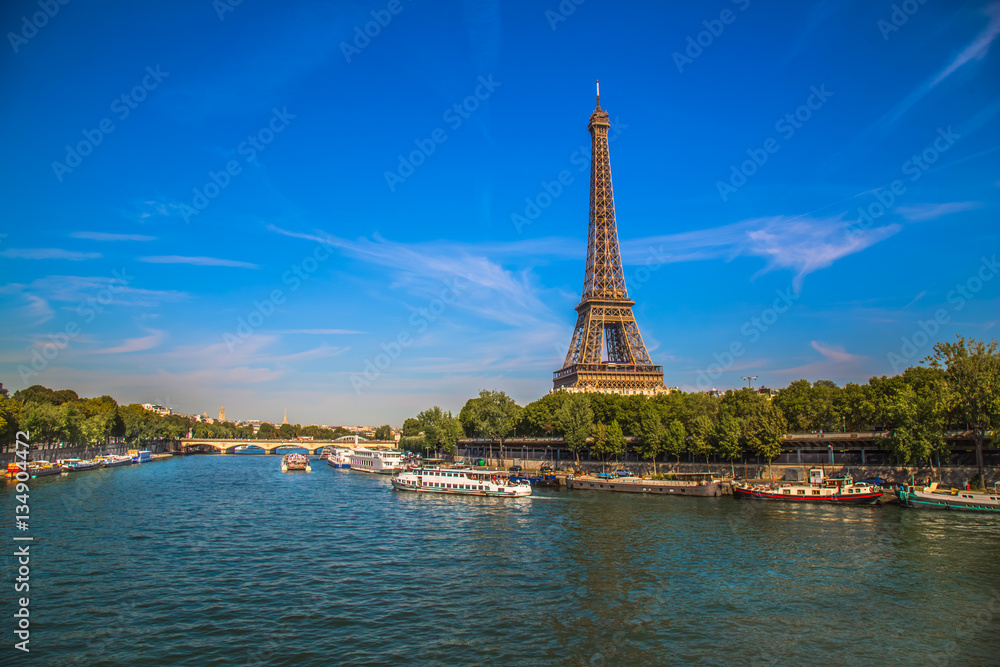 Scenic Eiffel Tower