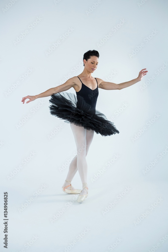 Fototapeta premium Ballerina practicing ballet dance