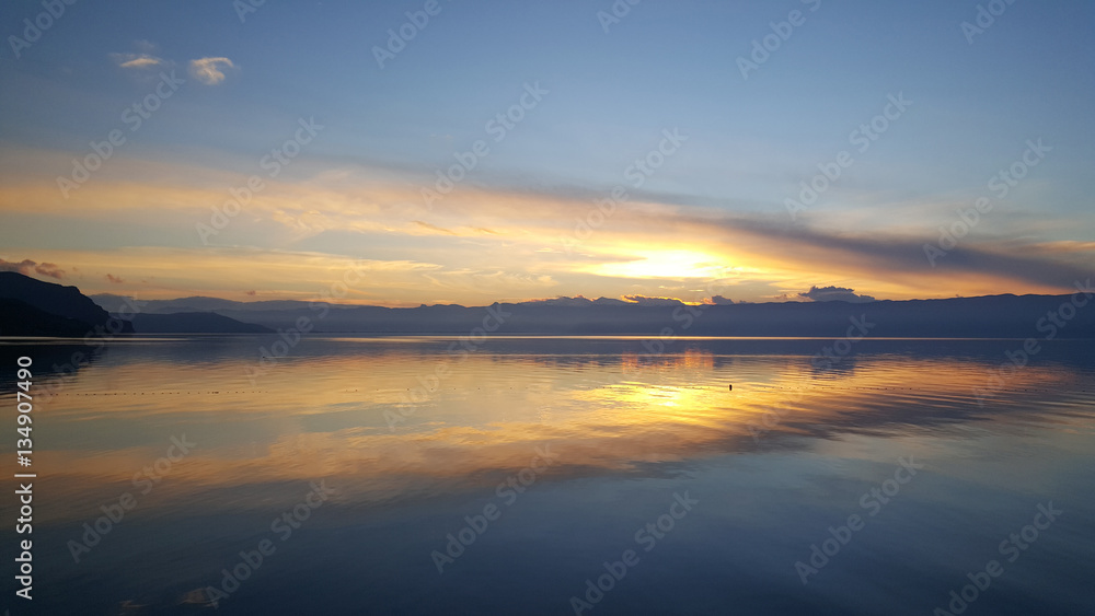 Sunset at Lake Ohrid