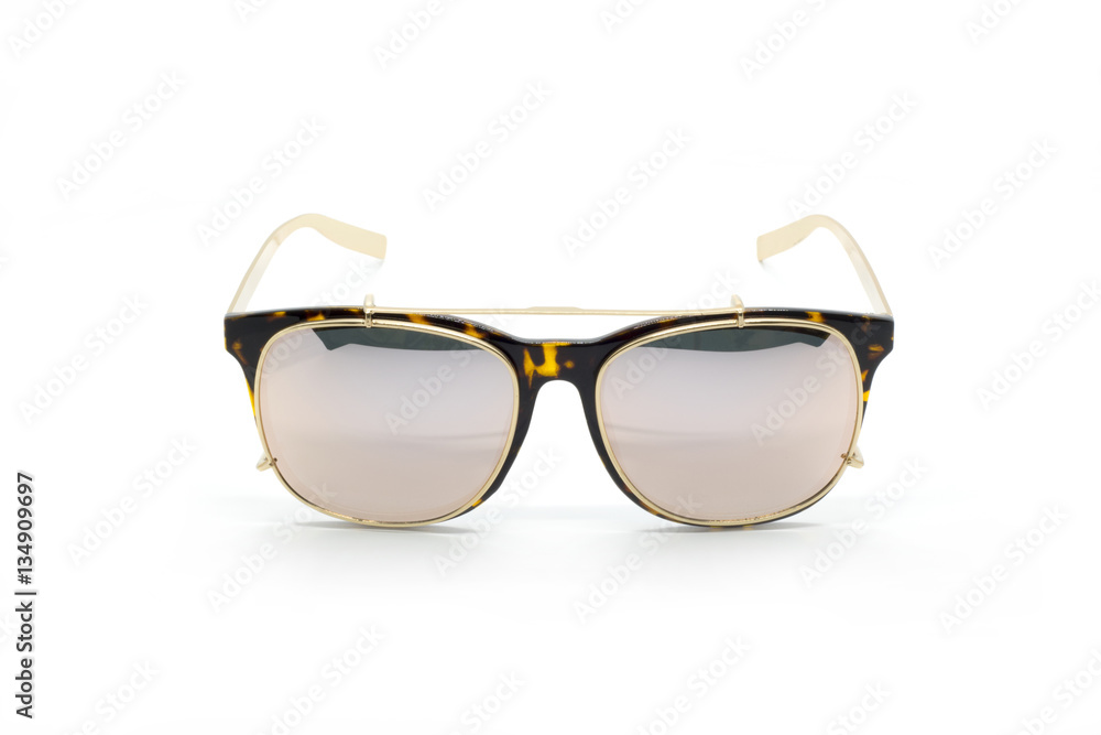 Modern fashionable sunglasses isolated on white background, Glas Modern fashionable sunglasses isolated on white background, Glas