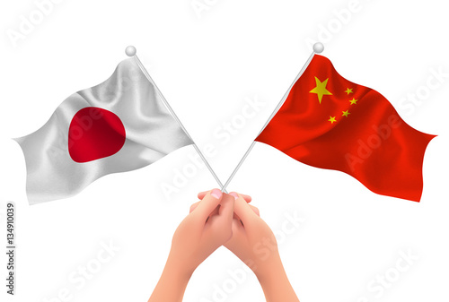 日本　中国　 国旗　アイコン