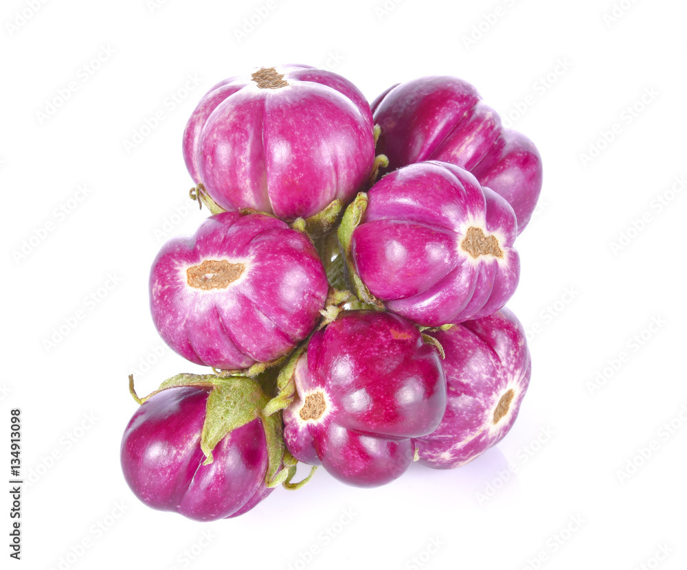 Eggplant on a white background Eggplant on a white background
