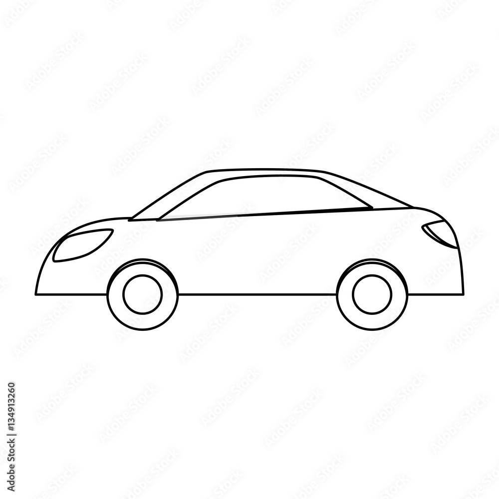 Figure drive car icon image, vector illustration