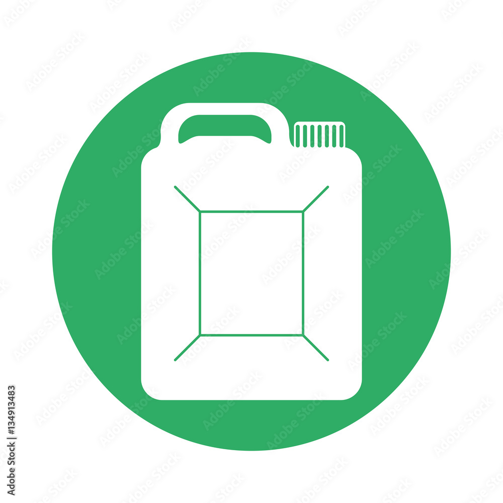 Signal canister of gasoline icon image, vector illustration Signal canister of gasoline icon image, vector illustration