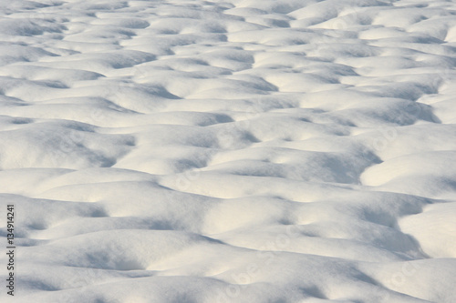 雪国魚沼の雪原模様 