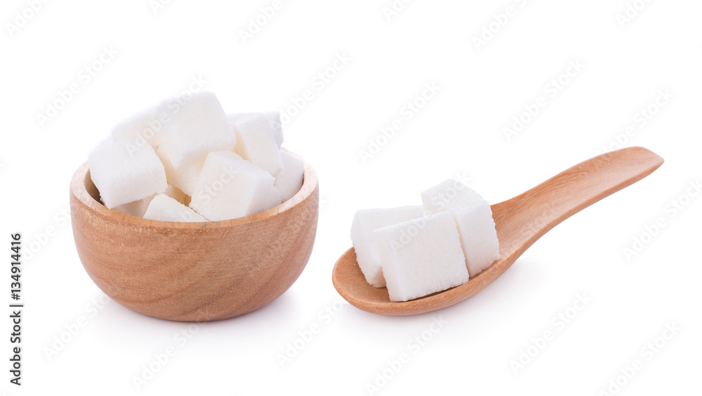 sugar cube on white background sugar cube on white background