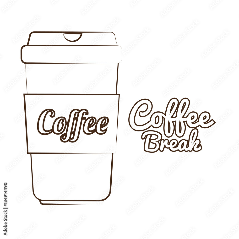 delicious coffee break icon vector illustration design delicious coffee break icon vector illustration design