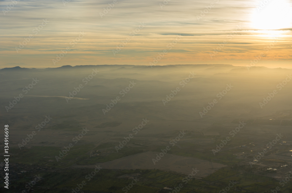 Balloon flight in Luxor, beautiful view from sky