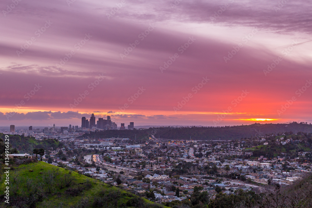 Los Angeles Pink Sunset