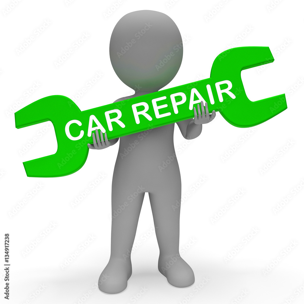 Car Repair Shows Auto Maintenance 3d Rendering Car Repair Shows Auto Maintenance 3d Rendering