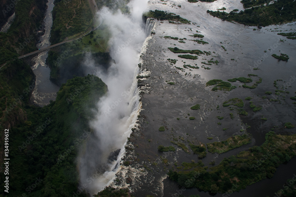 Victoria Falls from the Air, Zambia/Zimbabwe Victoria Falls from the Air, Zambia/Zimbabwe