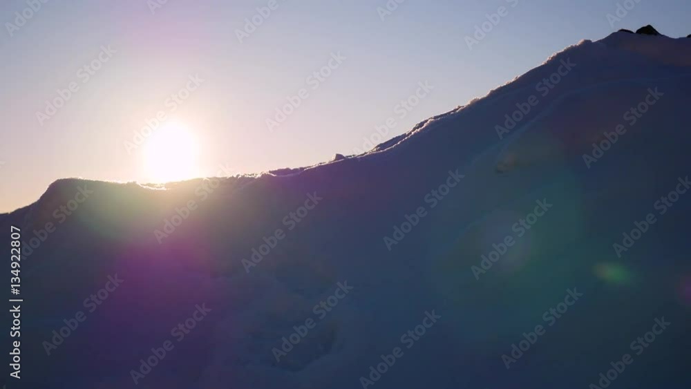 on a snow slope. snow winter landscape. on a snow slope. snow winter landscape.