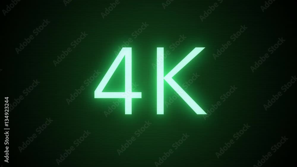 Video Resolution Text - 4K Video Resolution Text - 4K