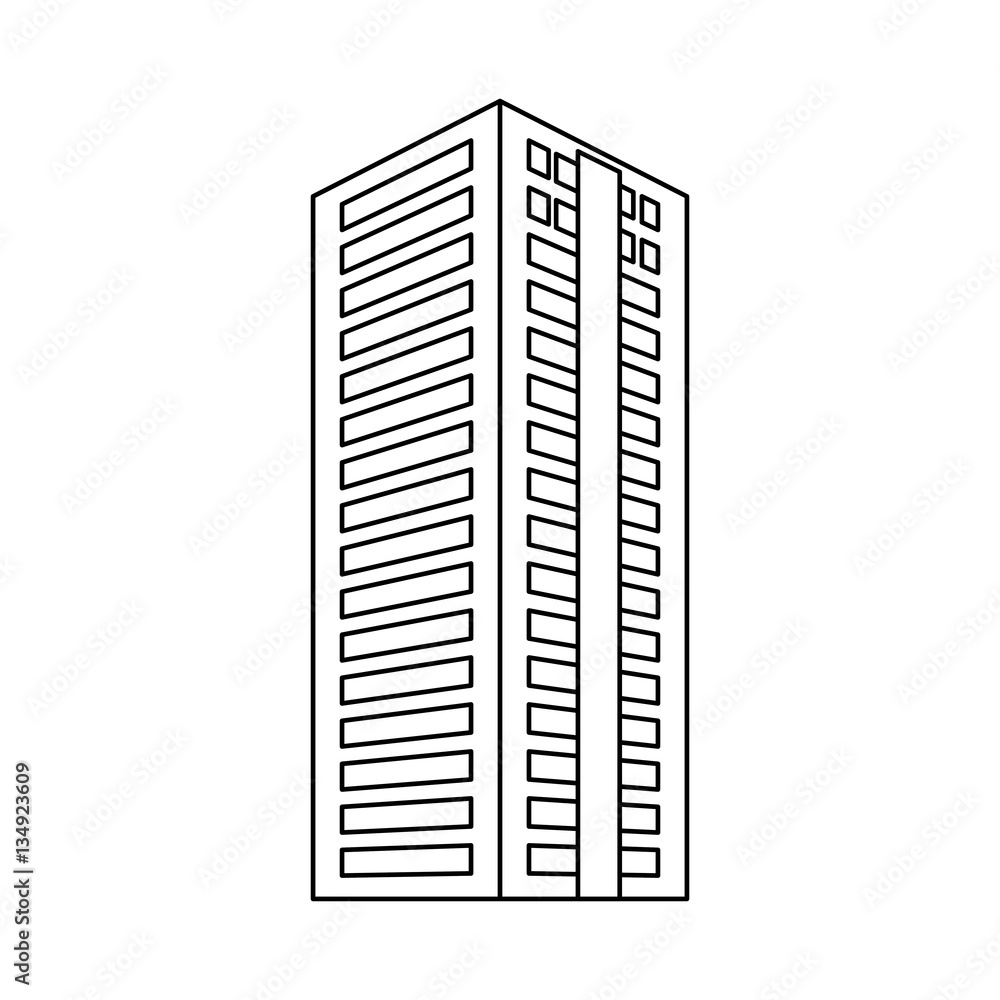city building icon image simple black line vector illustration design city building icon image simple black line vector illustration design