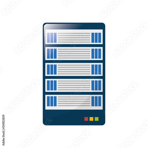 web hosting or data center related icons image vector illustration design 