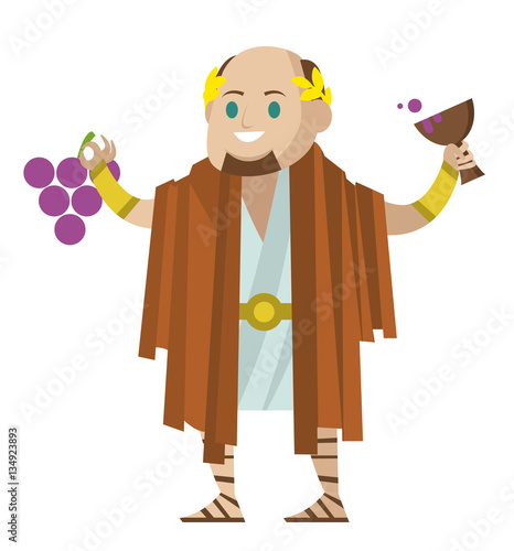 bacchus dionysus greek roman god of the wine grapes  winemaking