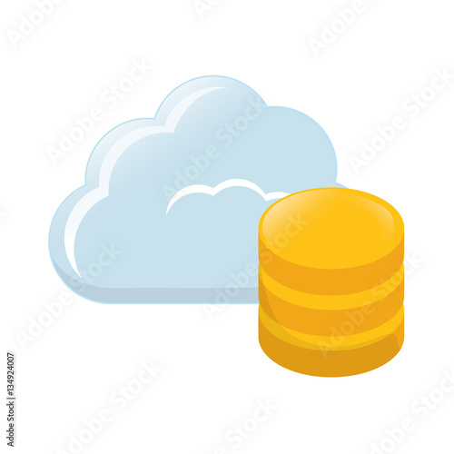 web hosting or data center related icons image vector illustration design 